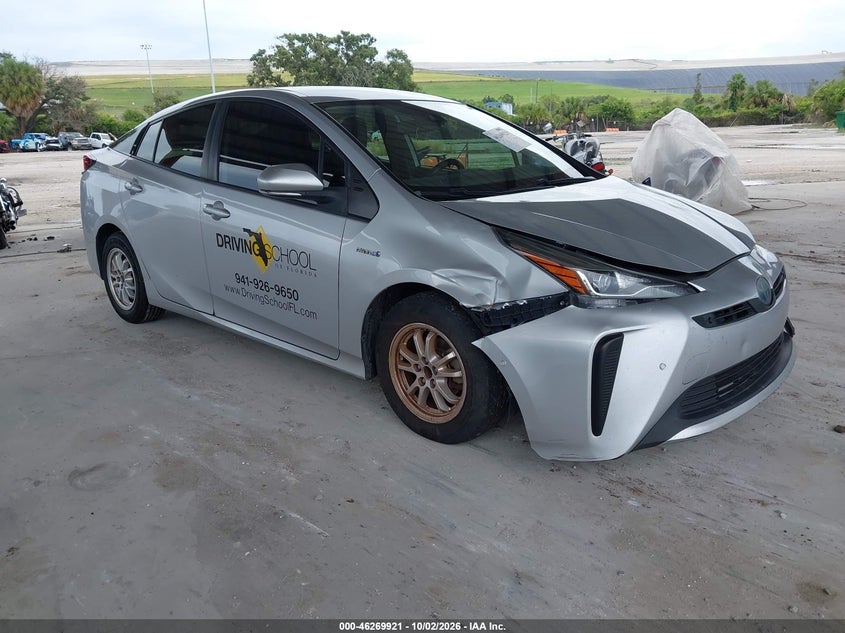 Vin: jtdkamfu0m3140593, lot: 46770033, toyota prius le 2021 img_1