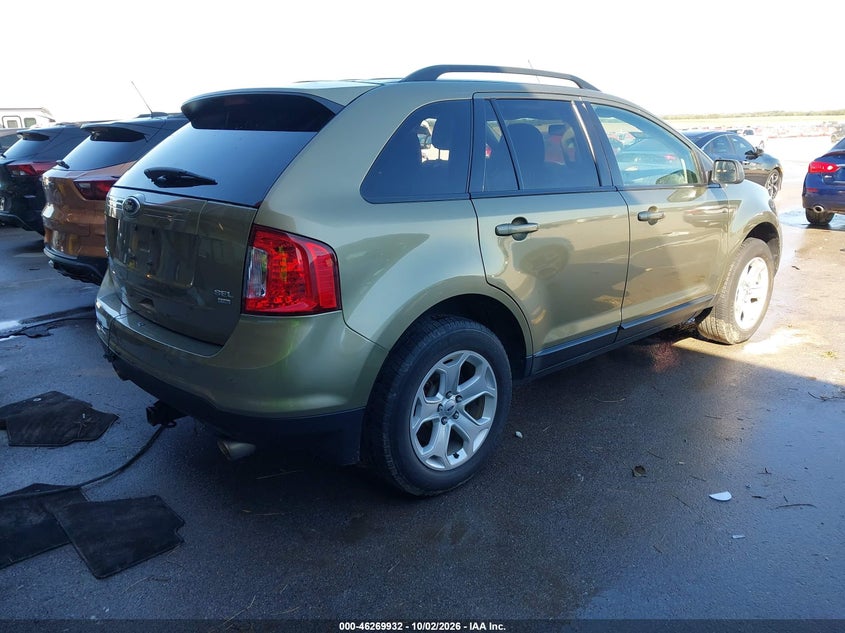 Vin: 2fmdk4jc4dbb11372, lot: 46770044, ford edge sel 20134
