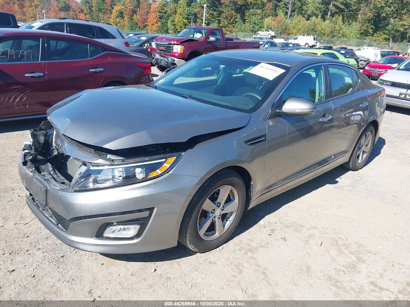 2015 Kia Optima Lx, Front End, IAAI, VIN 5XXGM4A72FG372565 — photo 2