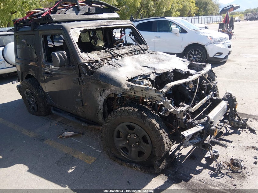 Vin: 1c4gjxag7kw565748, lot: 46770107, jeep wrangler sport 4x4 20191