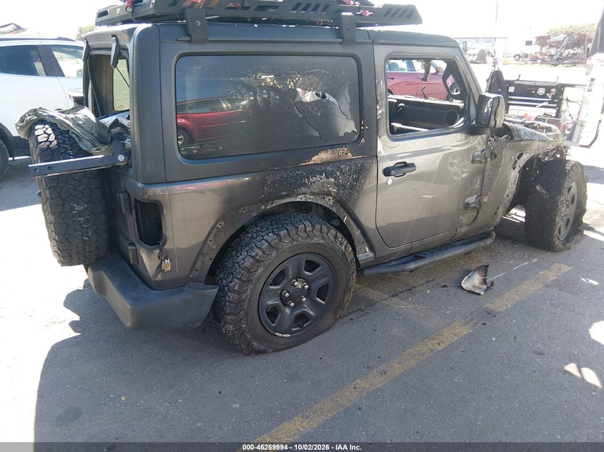 Vin: 1c4gjxag7kw565748, lot: 46770107, jeep wrangler sport 4x4 20194