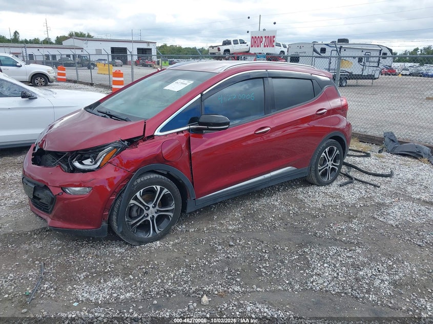 Vin: 1g1fx6s09h4178783, lot: 46770120, chevrolet bolt ev premier 20172