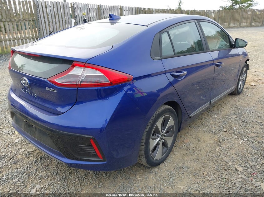Vin: kmhc75lh6ku036029, lot: 46770126, hyundai ioniq electric 20194