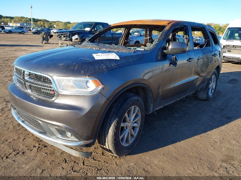 Vin: 1c4rdjag2hc661004, lot: 46770143, dodge durango sxt awd 20172