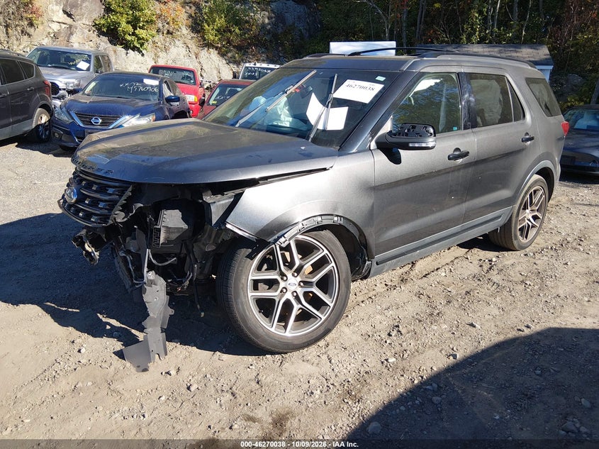 Vin: 1fm5k8gt5hga18605, lot: 46770153, ford explorer sport 20172