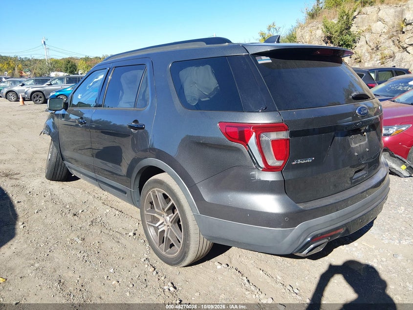 Vin: 1fm5k8gt5hga18605, lot: 46770153, ford explorer sport 20173
