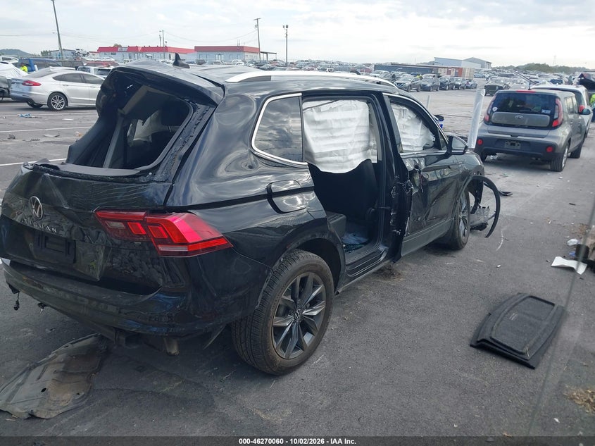 Vin: 3vv3b7ax9nm092890, lot: 46770175, volkswagen tiguan 2.0t se 20224