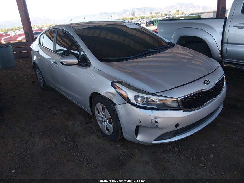 Vin: 3kpfk4a75je175232, lot: 46770224, kia forte lx 20181