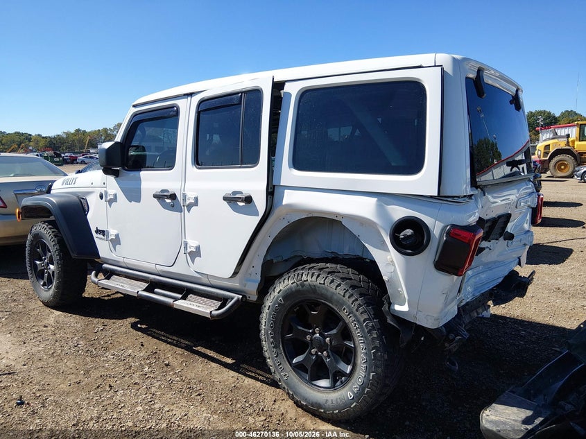Vin: 1c4hjxdn7nw138234, lot: 46770253, jeep wrangler unlimited willys 4x4 20223