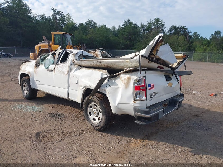 Vin: 1gchsaeaxf1234959, lot: 46770262, chevrolet colorado wt 20153