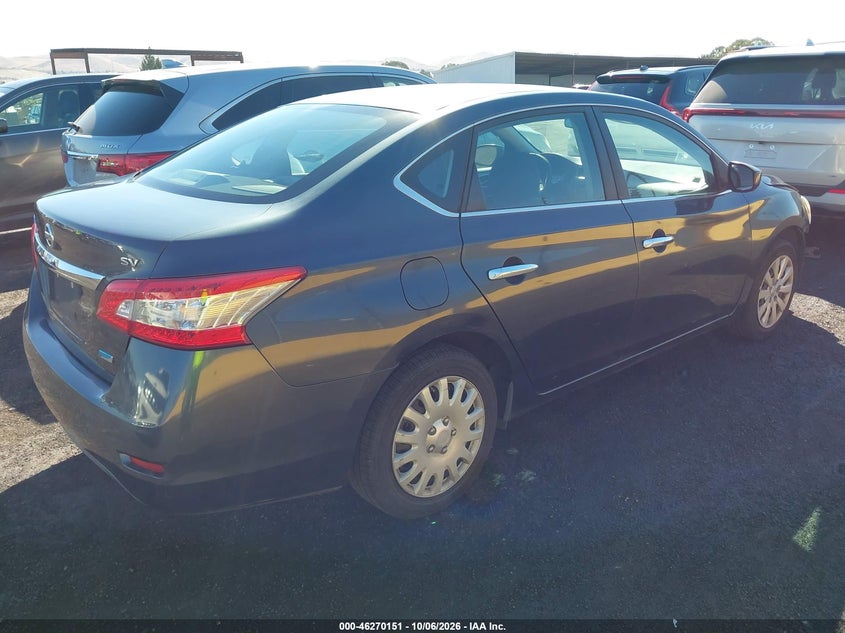 Vin: 3n1ab7ap6dl697866, lot: 46770268, nissan sentra sv 20134