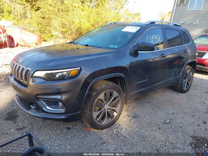 Vin: 1c4pjmjxxkd155035, lot: 46770315, jeep cherokee overland 4x4 20192