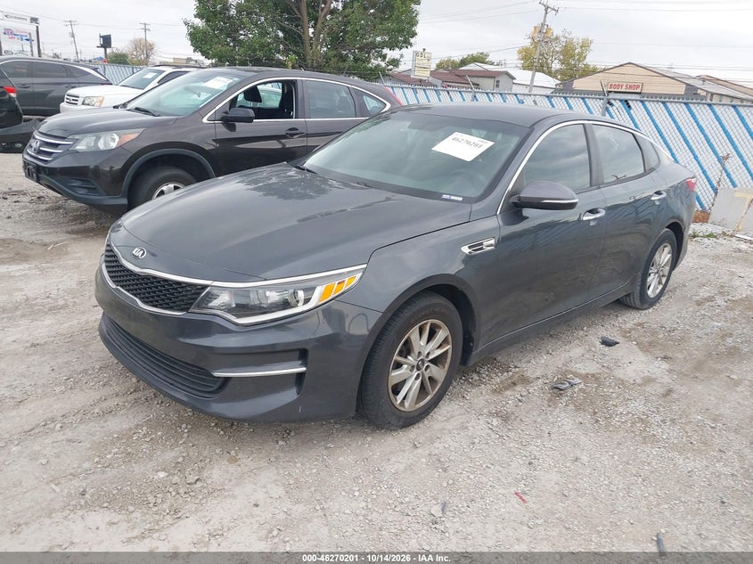 Vin: knagt4l35g5110748, lot: 46770318, kia optima lx 20162