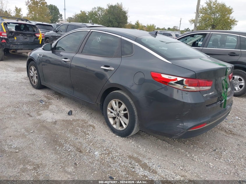 Vin: knagt4l35g5110748, lot: 46770318, kia optima lx 20163