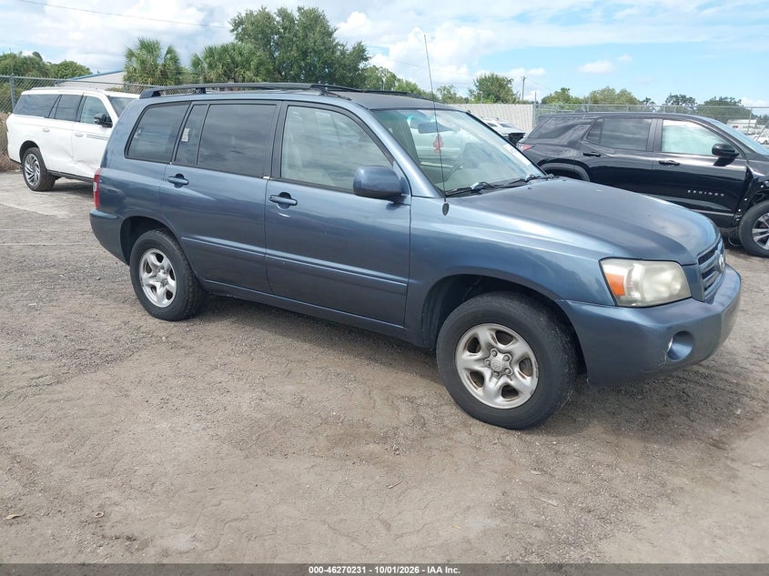 TOYOTA HIGHLANDER 2006 VIN JTEGD21A260138343