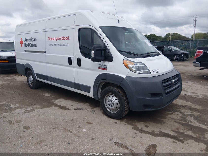 2018 RAM PROMASTER 3500 CARGO VAN HIGH ROOF 159 WB EXT