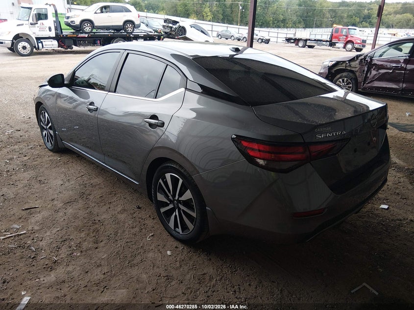 Vin: 3n1ab8cv9ry372883, lot: 46770402, nissan sentra sv xtronic cvt 20243