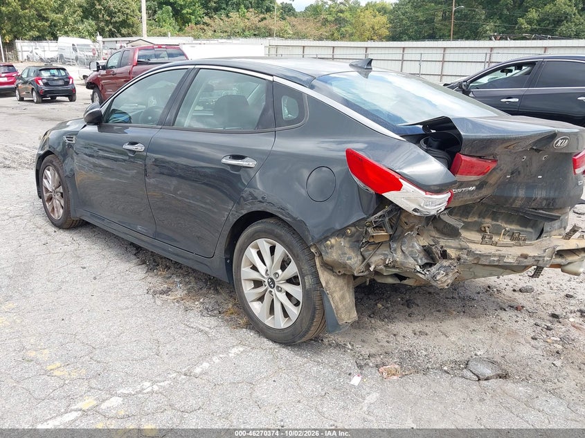 Vin: 5xxgu4l35gg116545, lot: 46770492, kia optima ex 20163