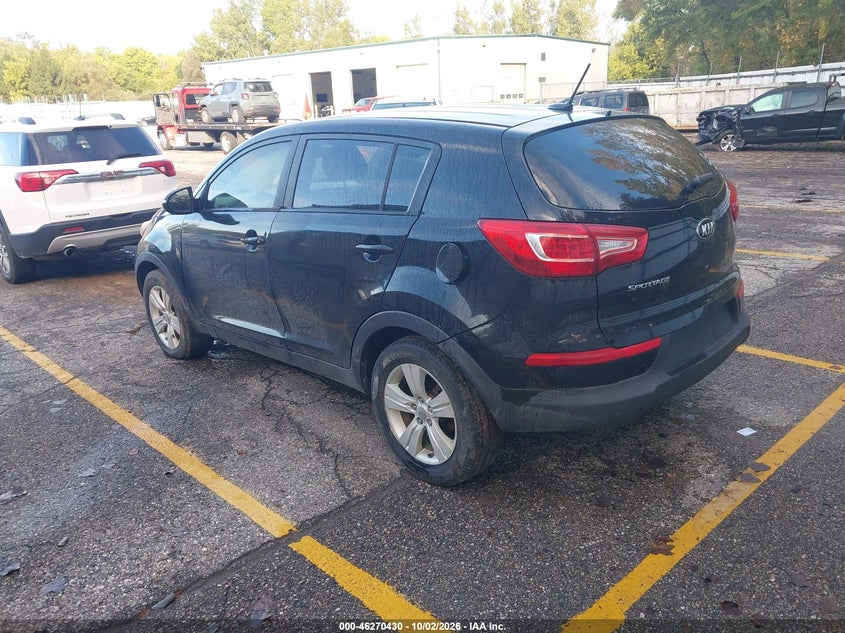 Vin: kndpb3a26d7399388, lot: 46770547, kia sportage lx 20133