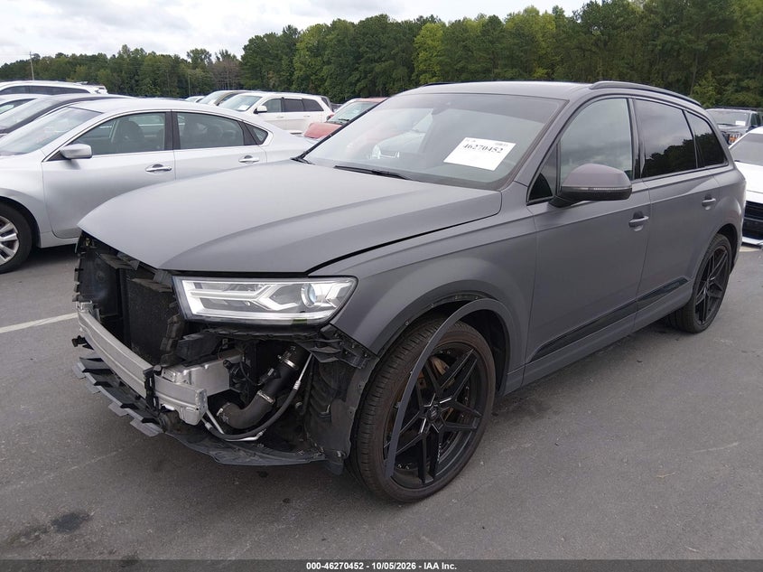 Vin: wa1lhaf78hd055603, lot: 46770569, audi q7 2.0t premium 20172