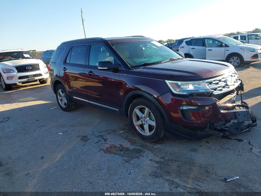 Vin: 1fm5k7d85jgc32946, lot: 46770576, ford explorer xlt 20181