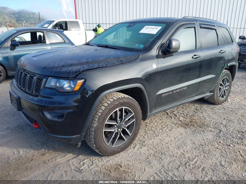 Vin: 1c4rjflg0kc659889, lot: 46770651, jeep grand cherokee trailhawk 4x4 20192