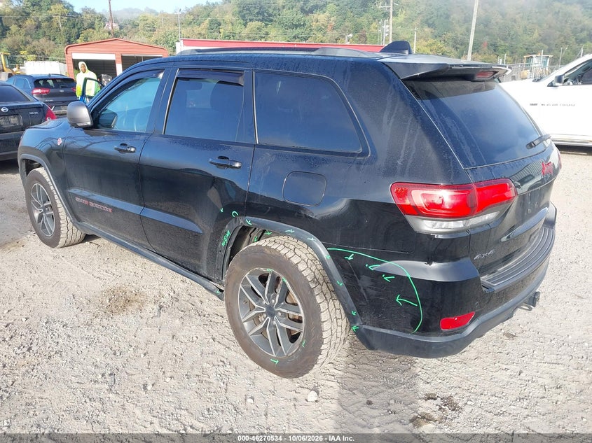 Vin: 1c4rjflg0kc659889, lot: 46770651, jeep grand cherokee trailhawk 4x4 20193