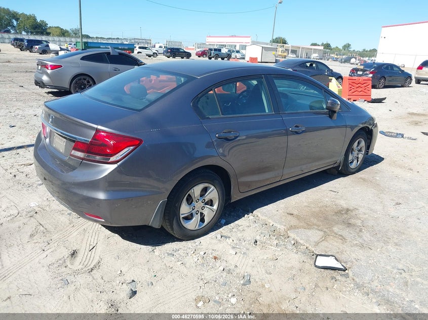 Vin: 19xfb2f53ee028621, lot: 46770712, honda civic lx 20144