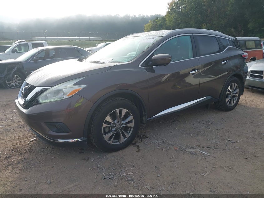 Vin: 5n1az2mg2gn118847, lot: 46770715, nissan murano sl 20162