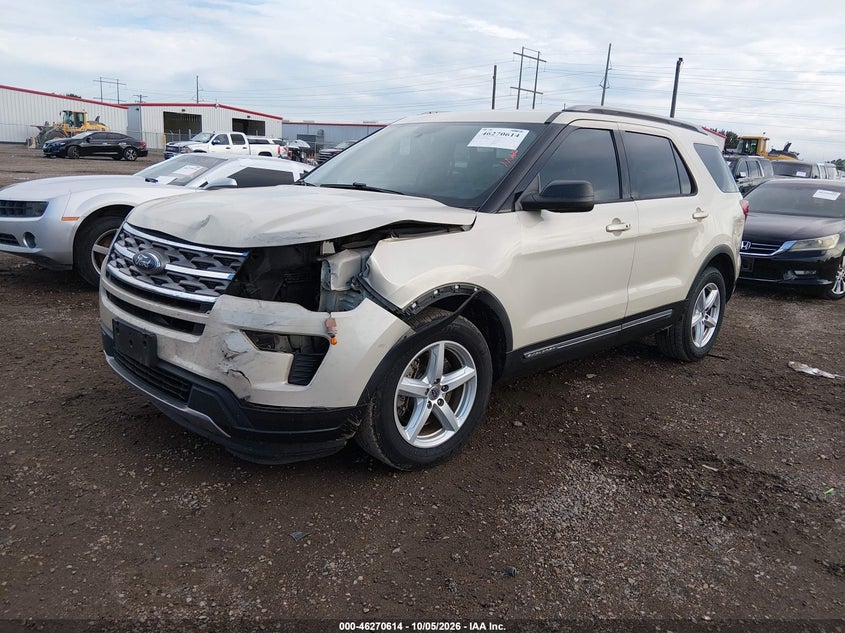 Vin: 1fm5k7d80jga88240, lot: 46770731, ford explorer xlt 20182