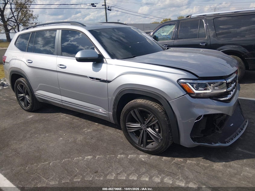 Vin: 1v2rr2ca9mc522061, lot: 46770781, volkswagen atlas 3.6l v6 se w/technology r-line 20211