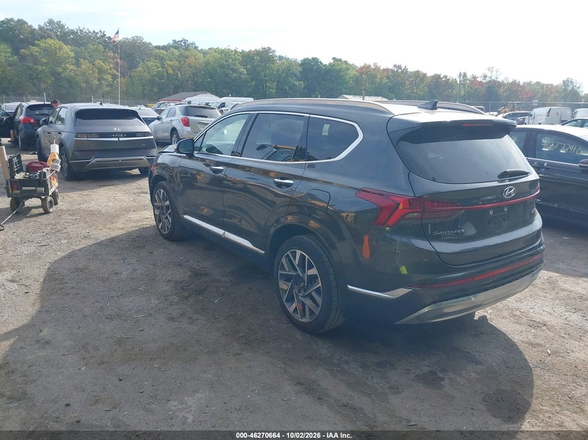 Vin: 5nms54al9ph516331, lot: 46770782, hyundai santa fe calligraphy 20233