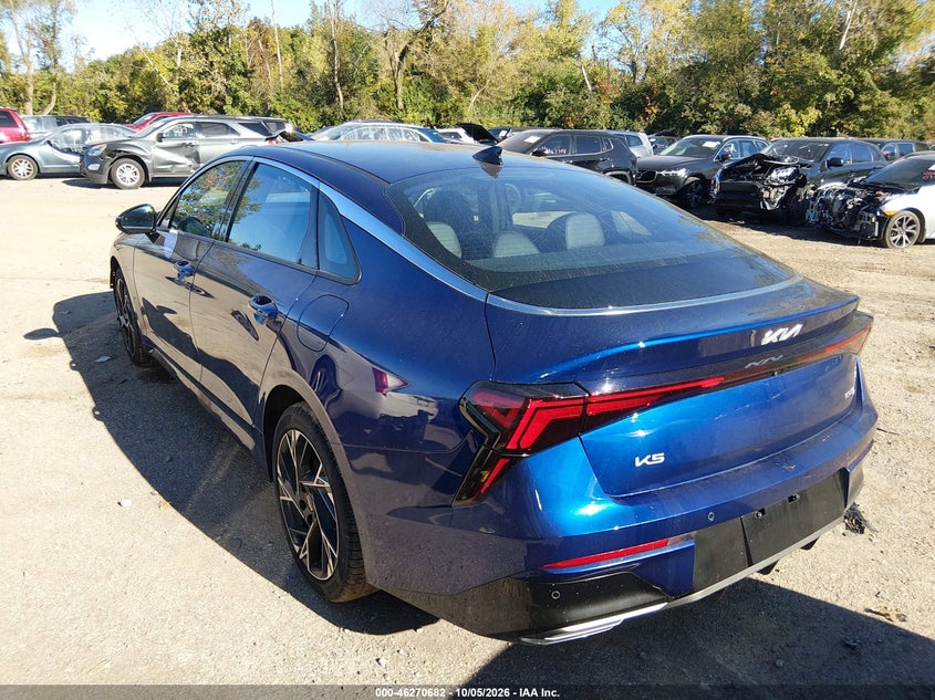 Vin: knag64j78t5509824, lot: 46770799, kia k5 gt-line fwd 20263