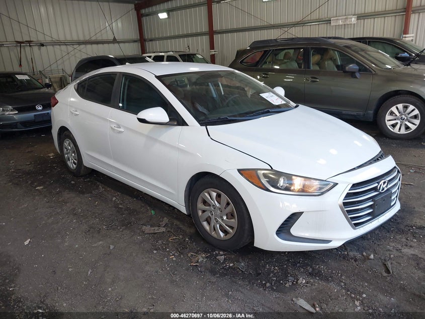 Vin: 5npd74lf8hh181349, lot: 46770814, hyundai elantra se 20171