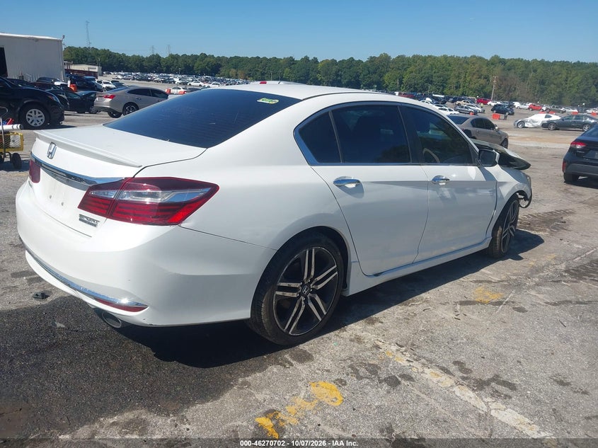 Vin: 1hgcr2f1xha109653, lot: 46770820, honda accord sport se 20174