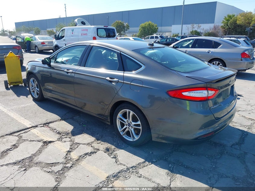 Vin: 3fa6p0ru3gr166377, lot: 46770830, ford fusion hybrid titanium 20163