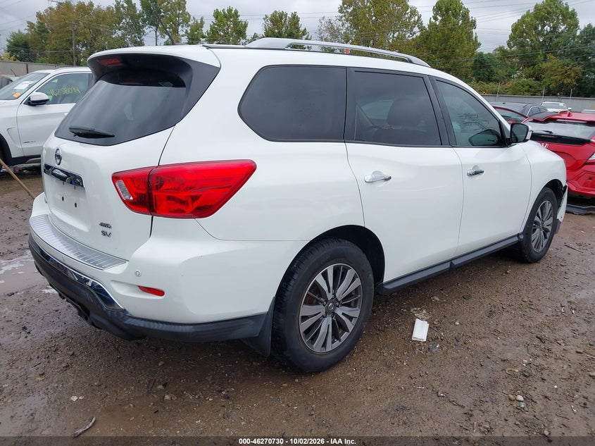 Vin: 5n1dr2mm4hc650813, lot: 46770847, nissan pathfinder sv 20174