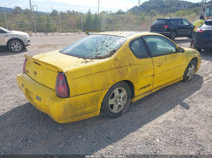 CHEVROLET MONTE CARLO 2002 VIN 2G1WW15E929364048
