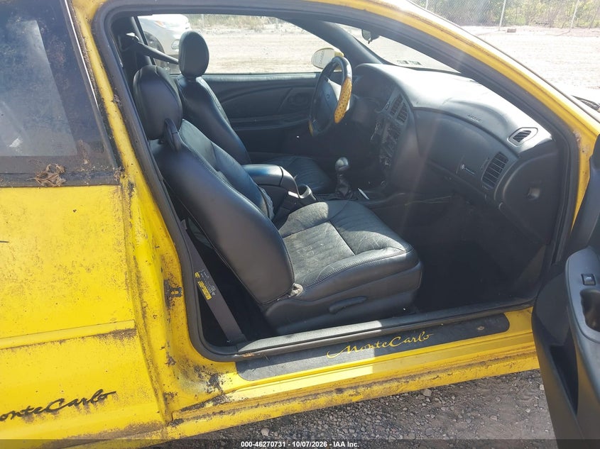 CHEVROLET MONTE CARLO 2002 VIN 2G1WW15E929364048