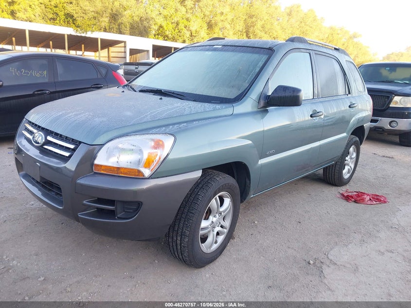 2008 Kia Sportage Lx V6, Normal Wear & Tear, IAAI, VIN KNDJE723X87467824 — photo 2