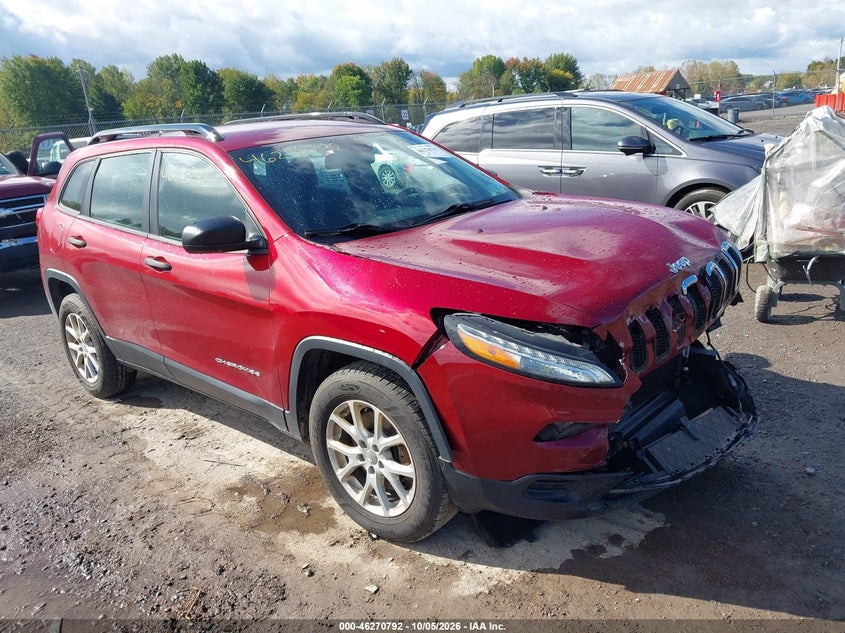 Vin: 1c4pjmab2fw675003, lot: 46770909, jeep cherokee sport 20151