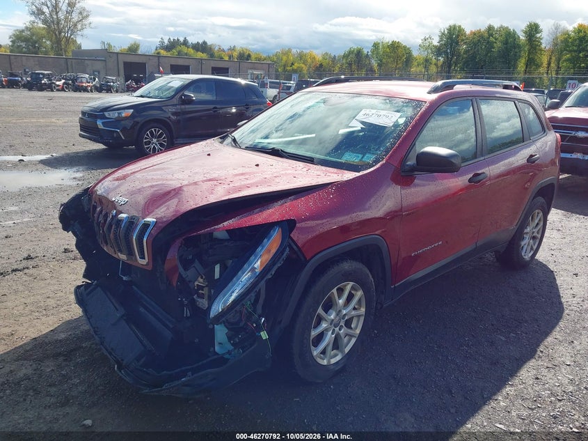 Vin: 1c4pjmab2fw675003, lot: 46770909, jeep cherokee sport 20152