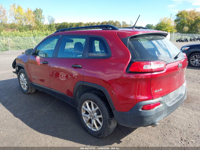 Vin: 1c4pjmab2fw675003, lot: 46770909, jeep cherokee sport 20153