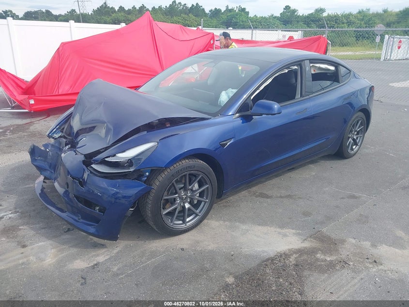 Vin: 5yj3e1ea3pf613540, lot: 46770919, tesla model 3 rear-wheel drive 20232