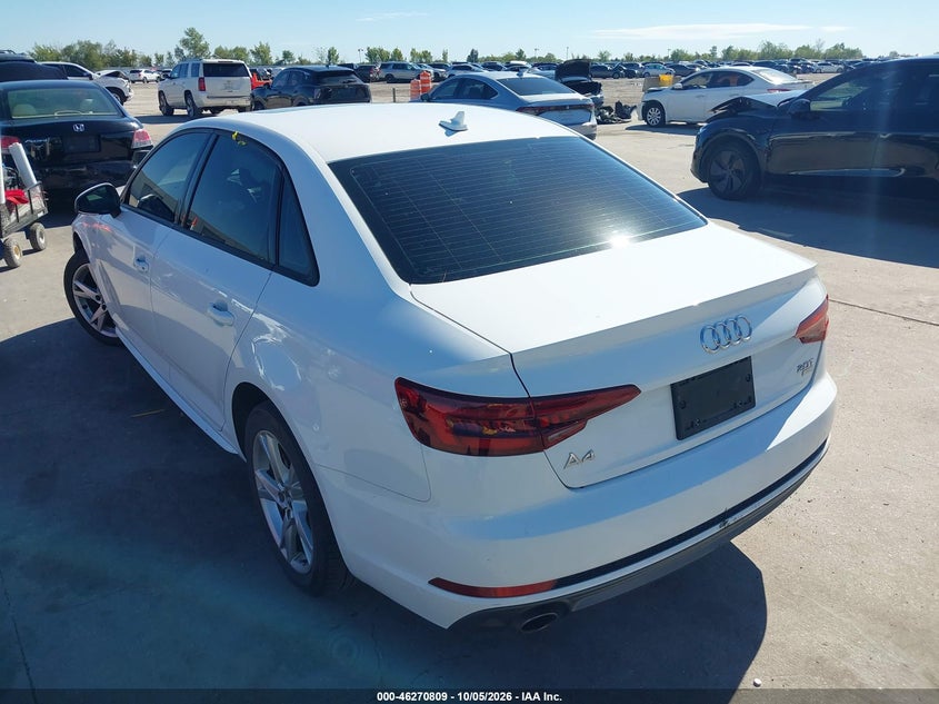 Vin: waukmaf48ja137158, lot: 46770926, audi a4 2.0t tech ultra premium/2.0t ultra premium 20183