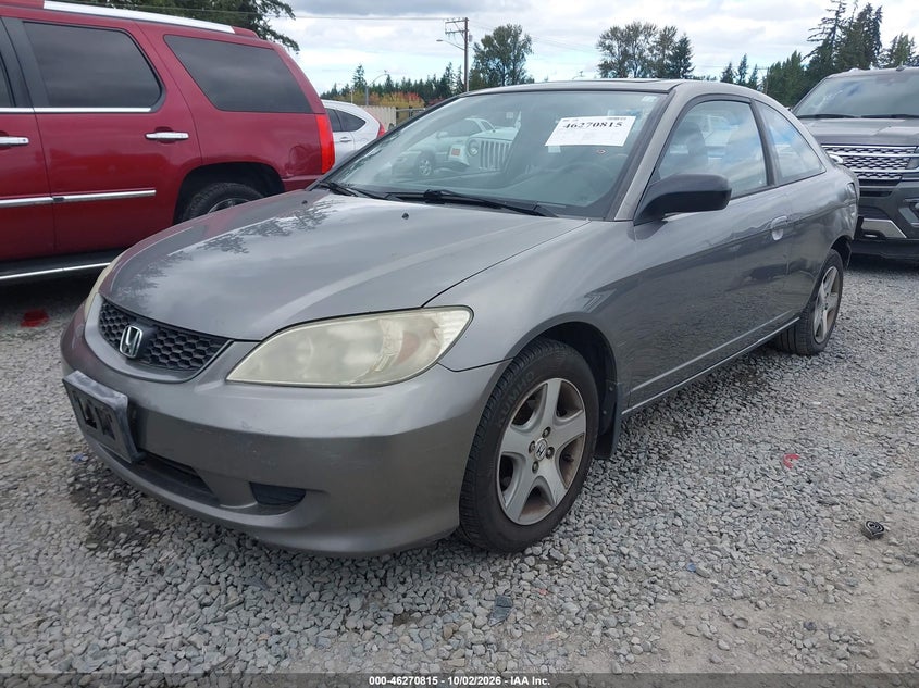 2005 Honda Civic Ex, Левый зад, IAAI, VIN 1HGEM22965L074743 — фото 2