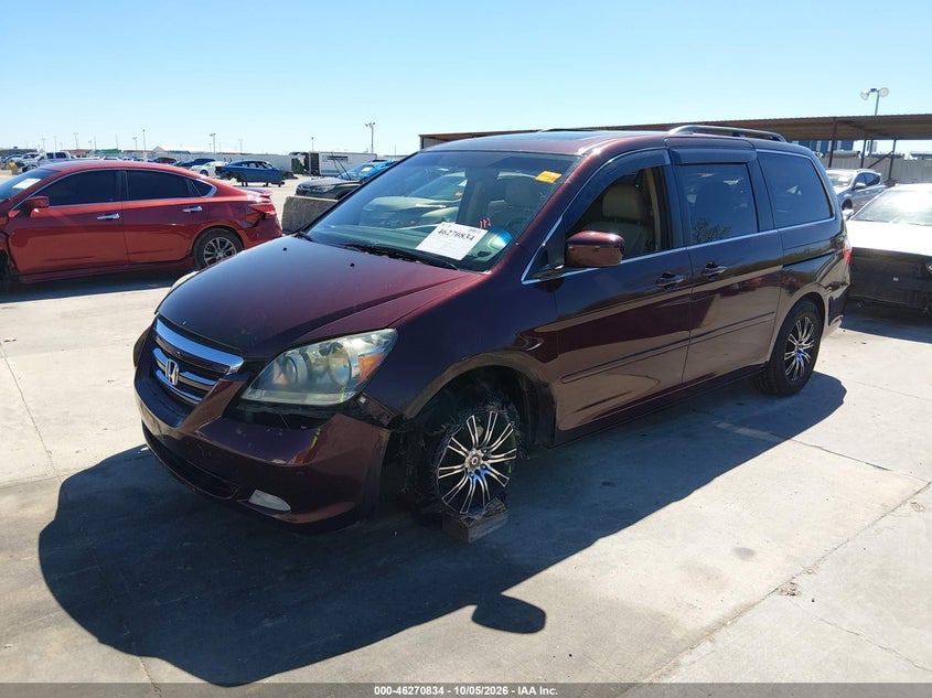 2007 Honda Odyssey, Front End, IAAI, VIN 5FNRL38857B083222 — photo 2