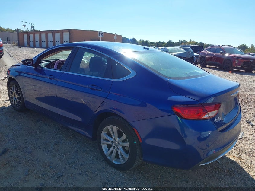 Vin: 1c3cccabxgn136868, lot: 46770957, chrysler 200 limited 20163