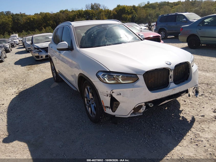 Vin: 5ux53dp03p9s93181, lot: 46770969, bmw x3 xdrive30i 20231