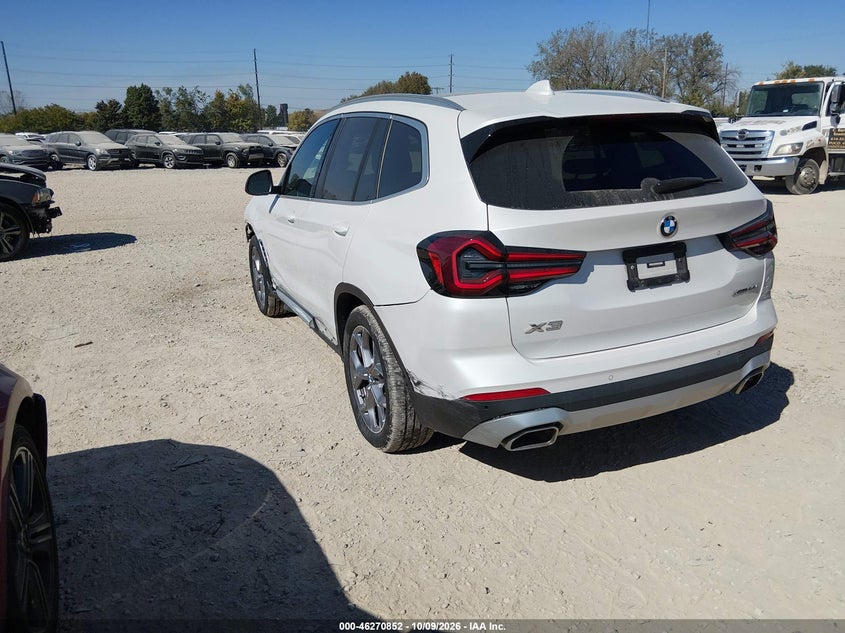 Vin: 5ux53dp03p9s93181, lot: 46770969, bmw x3 xdrive30i 20233